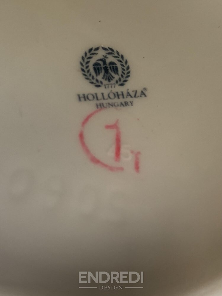 Magyar Holhaza porcelán váza, 1980-as évek - Image 5