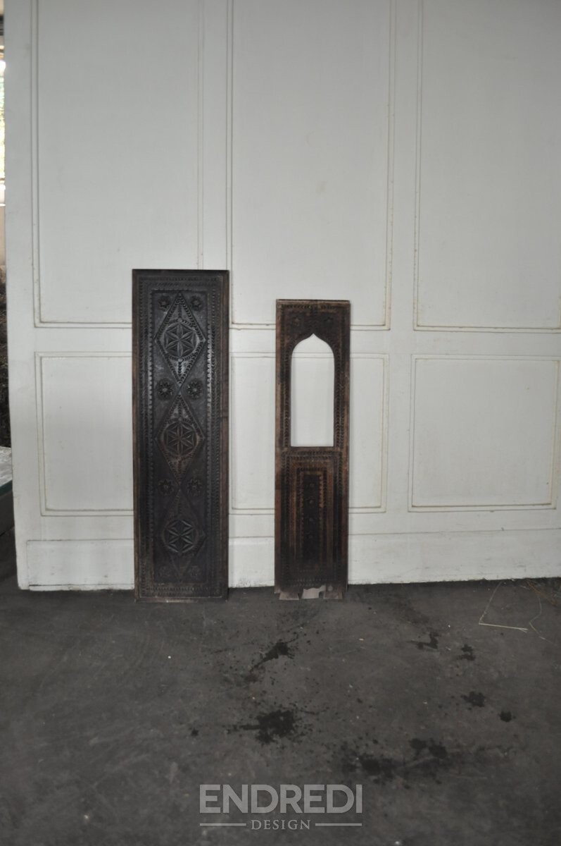 Magyar fa Panels, 1940-as évek, 2 darabos szett - Image 2