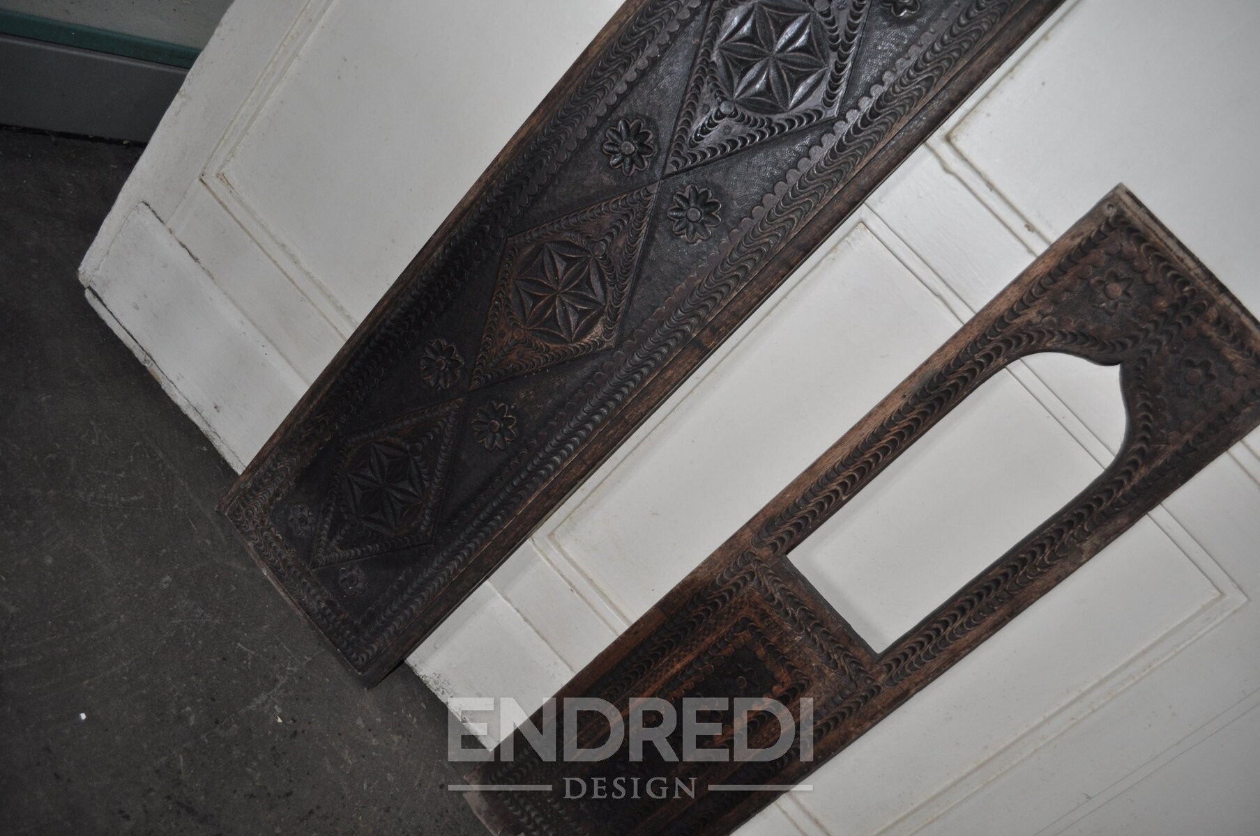 Magyar fa Panels, 1940-as évek, 2 darabos szett - Image 5