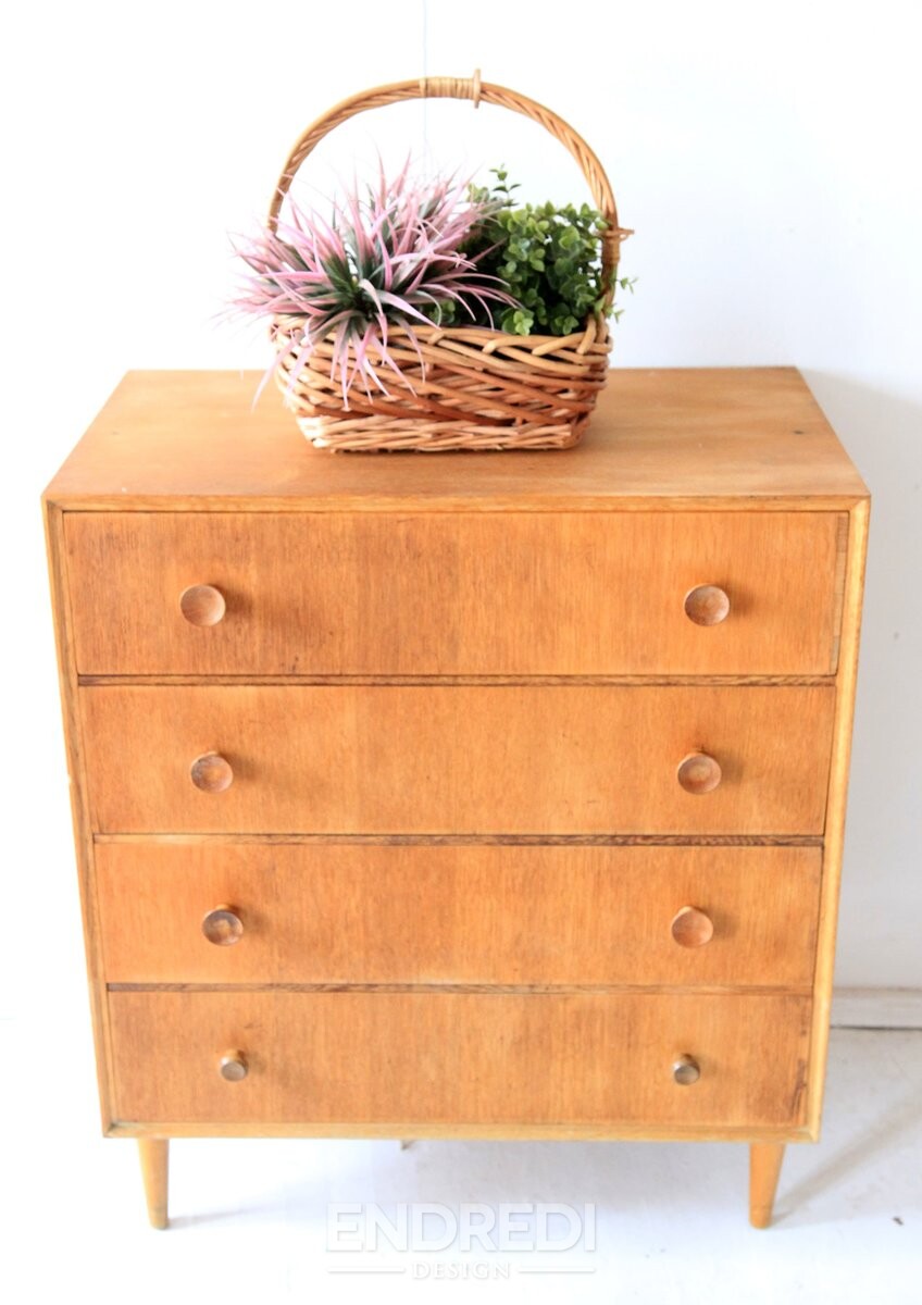 Mid-century láda fiókokkal — Meredew, 1960-as évek - Image 8