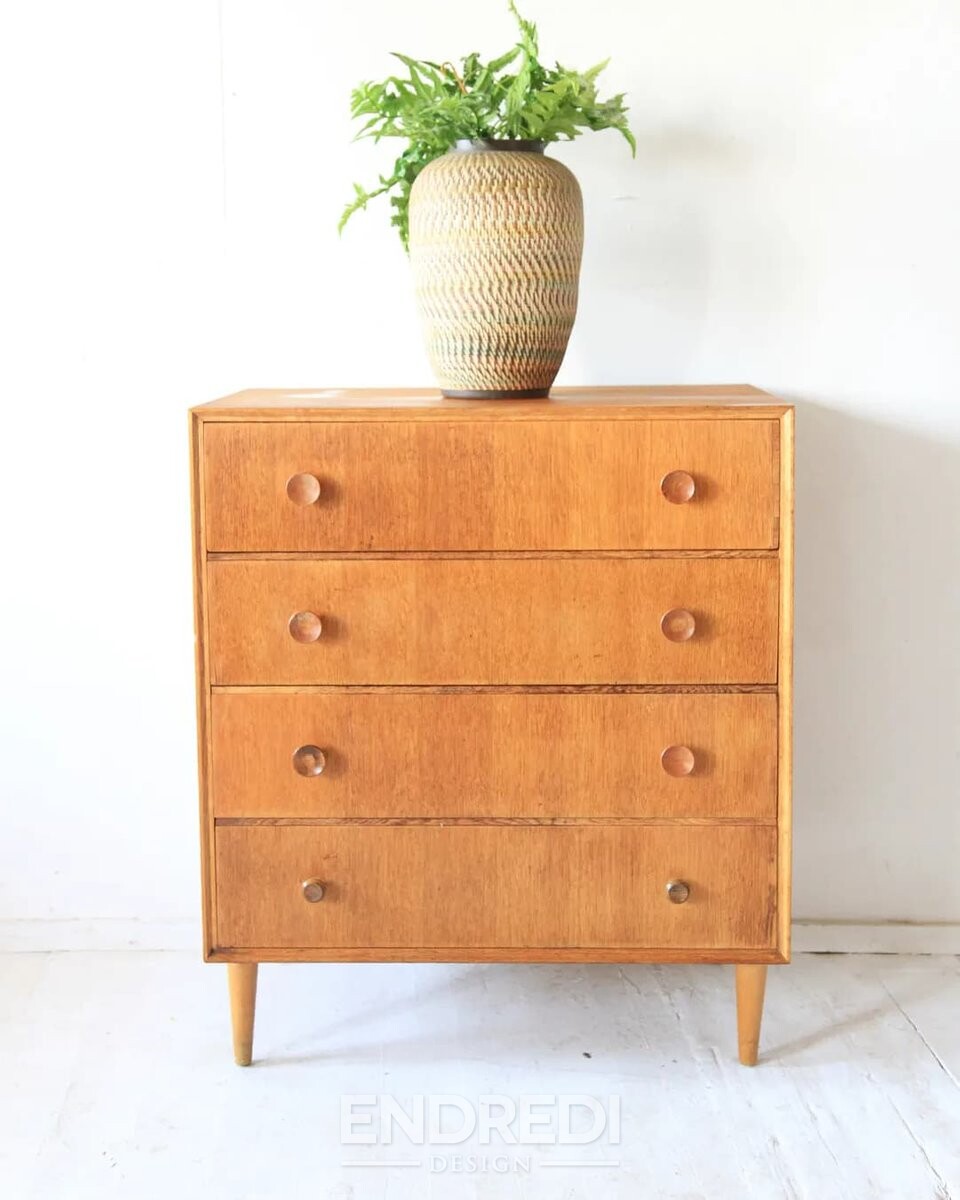 Mid-century láda fiókokkal — Meredew, 1960-as évek - Image 3