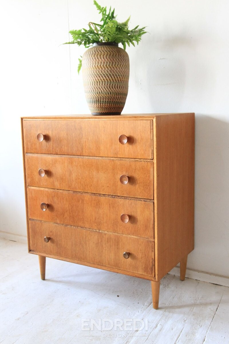 Mid-century láda fiókokkal — Meredew, 1960-as évek - Image 4