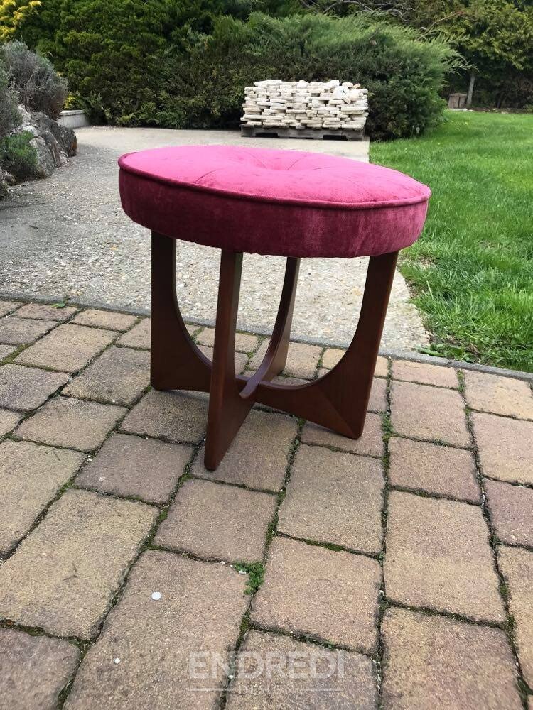 Mid-century dán felújított teak puff — G-Plan, 1960-as évek - Image 2