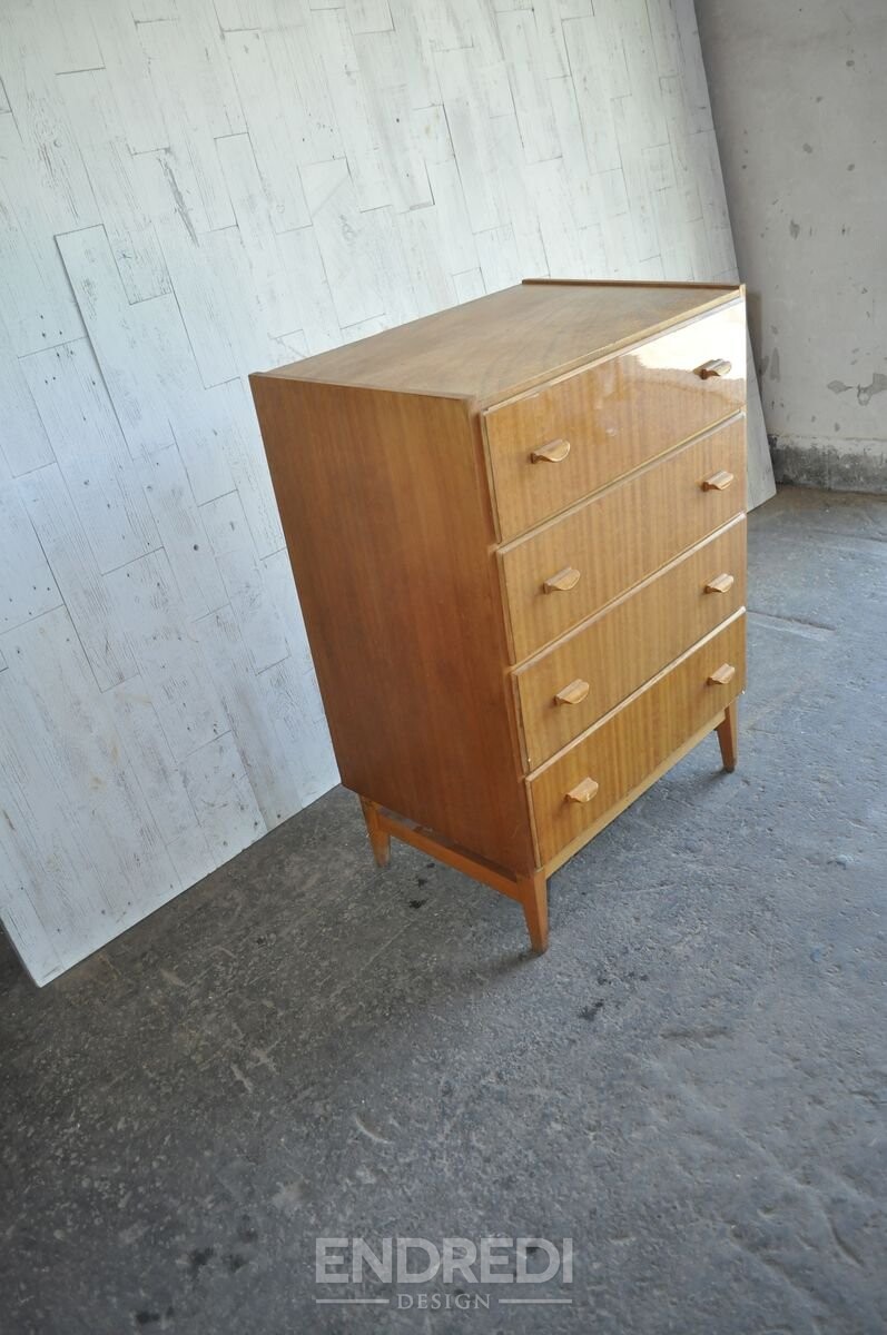 Mid-century magyar láda fiókokkal, 1960-as évek - Image 6