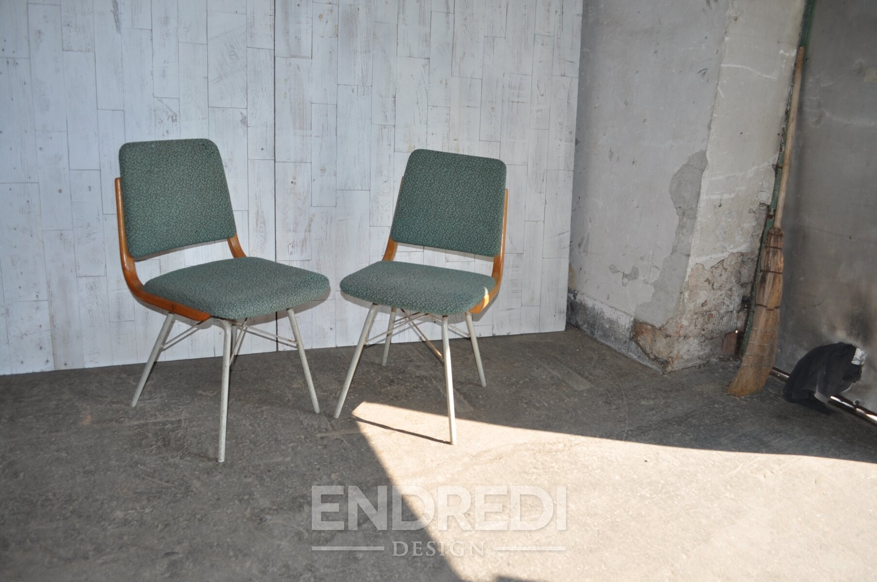 Szett: mid-century csehszlovák szék — Ton, 1960-as évek - Image 6