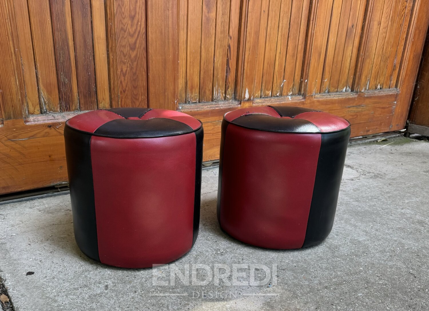 Szett: mid-century puff, 1950-as évek - Image 2