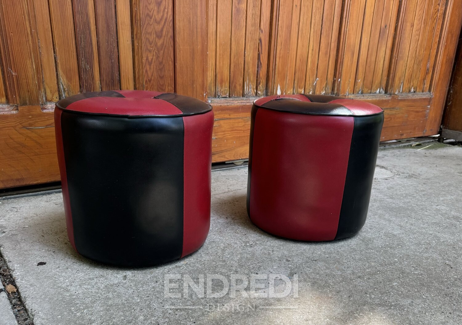 Szett: mid-century puff, 1950-as évek - Image 3