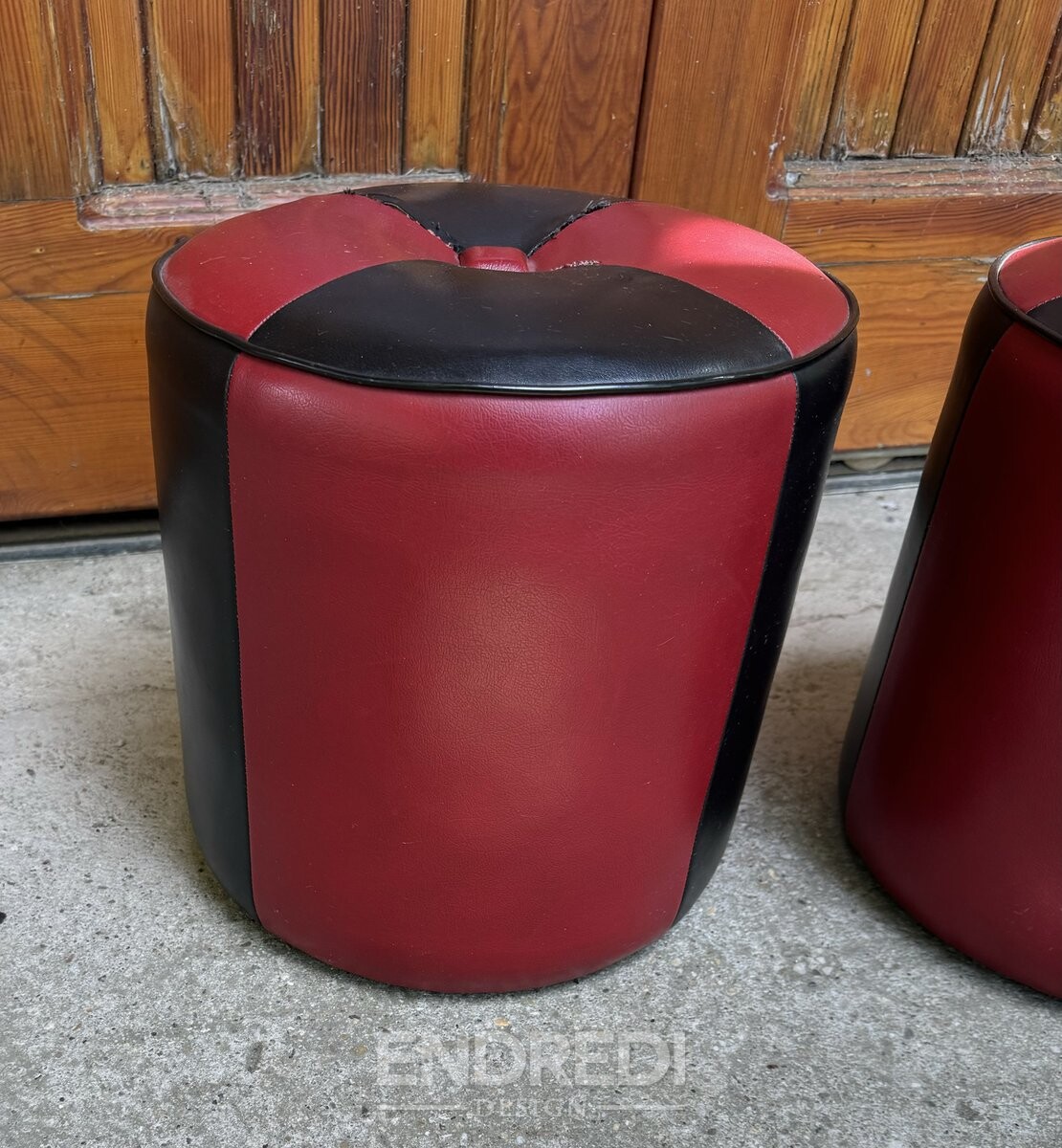 Szett: mid-century puff, 1950-as évek - Image 4