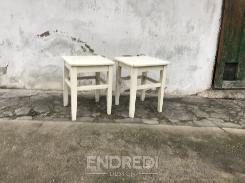 Szett: festett ülőke, 1940-as évek - Image 8
