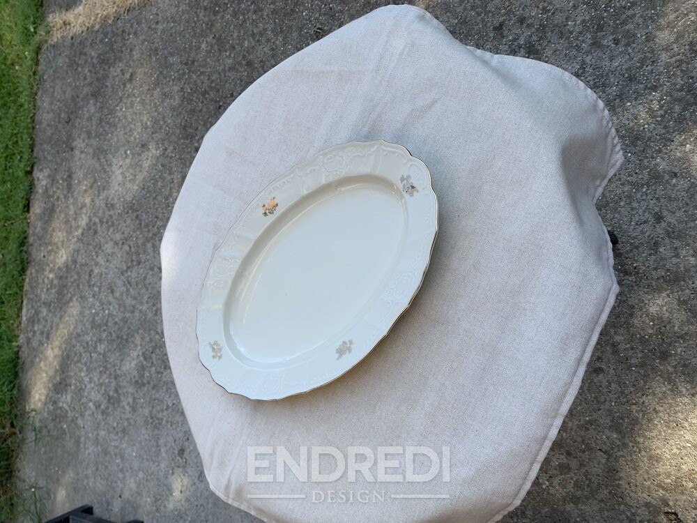 Vintage Bernadotte porcelán tálaló tányér, 1960-as évek - Image 4