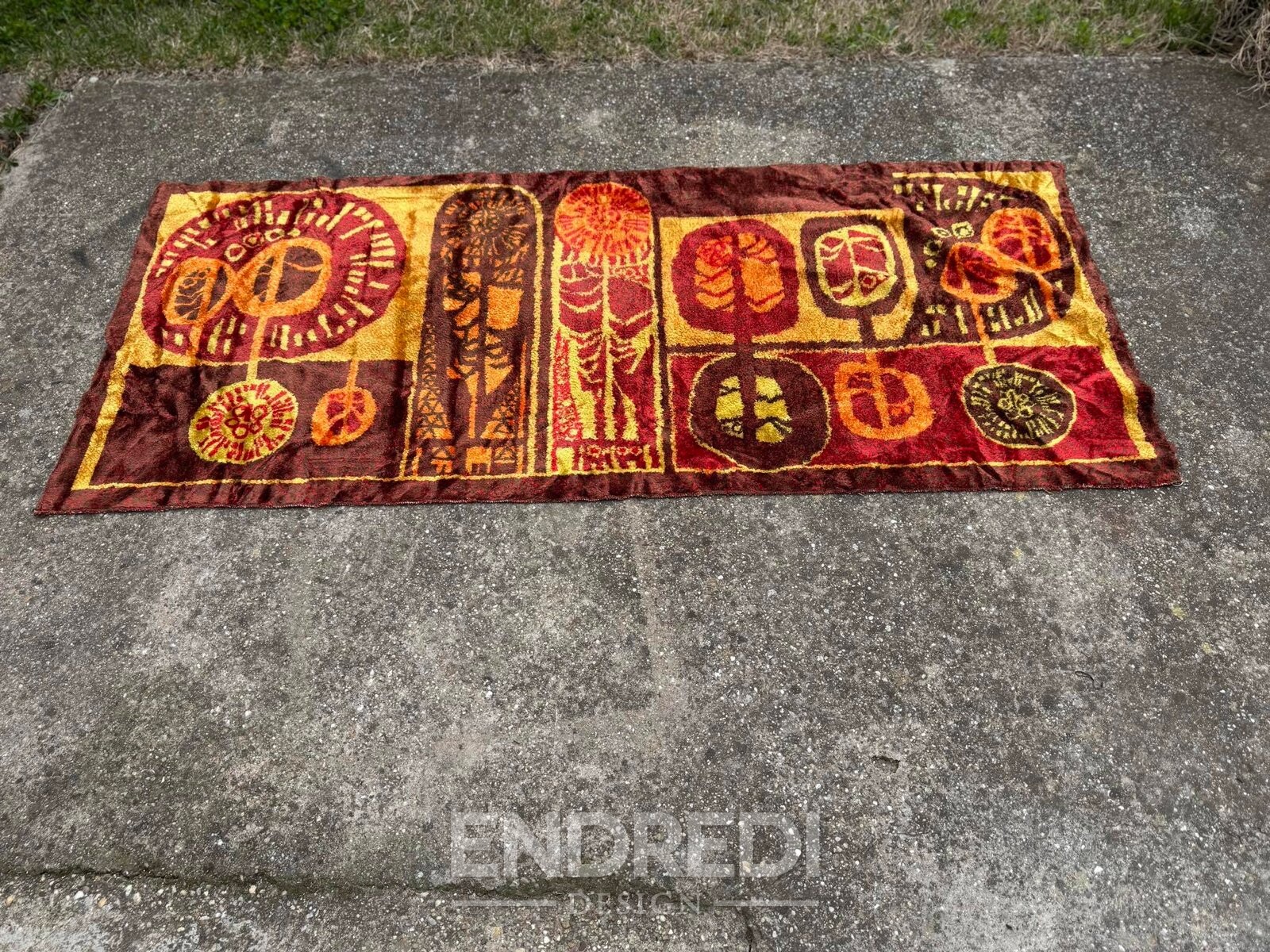 Vintage magyar fali Tapestry, 1970-as évek - Image 2