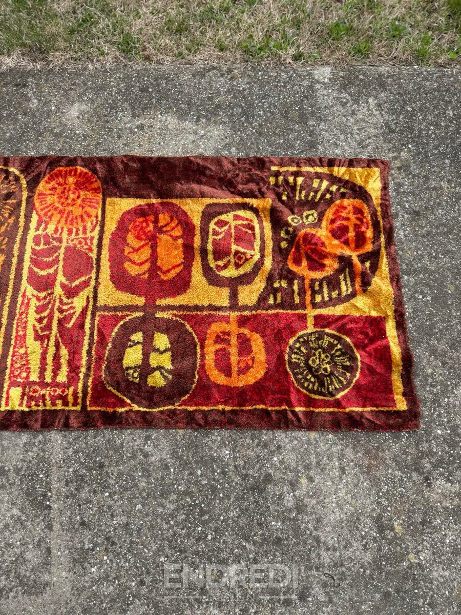 Vintage magyar fali Tapestry, 1970-as évek - Image 3