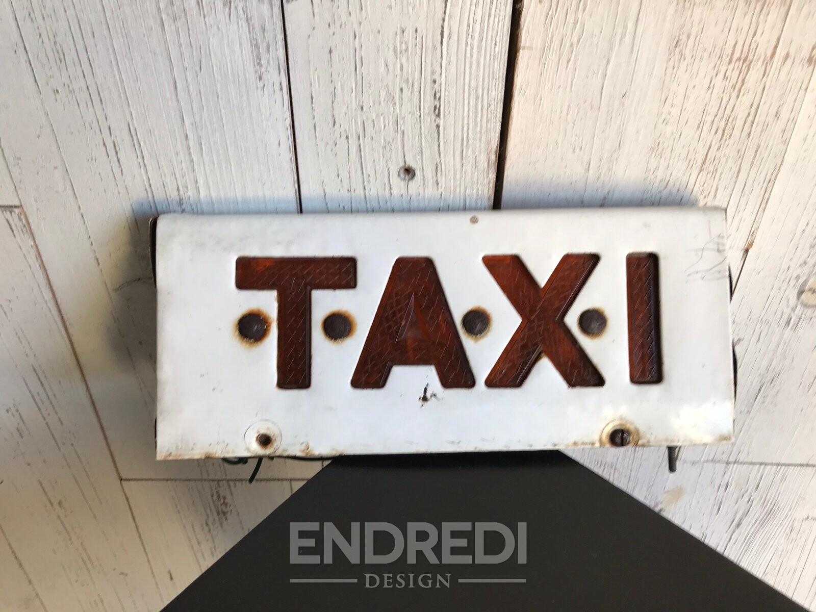 Vintage Taxi Sign, 1970-as évek - Image 2