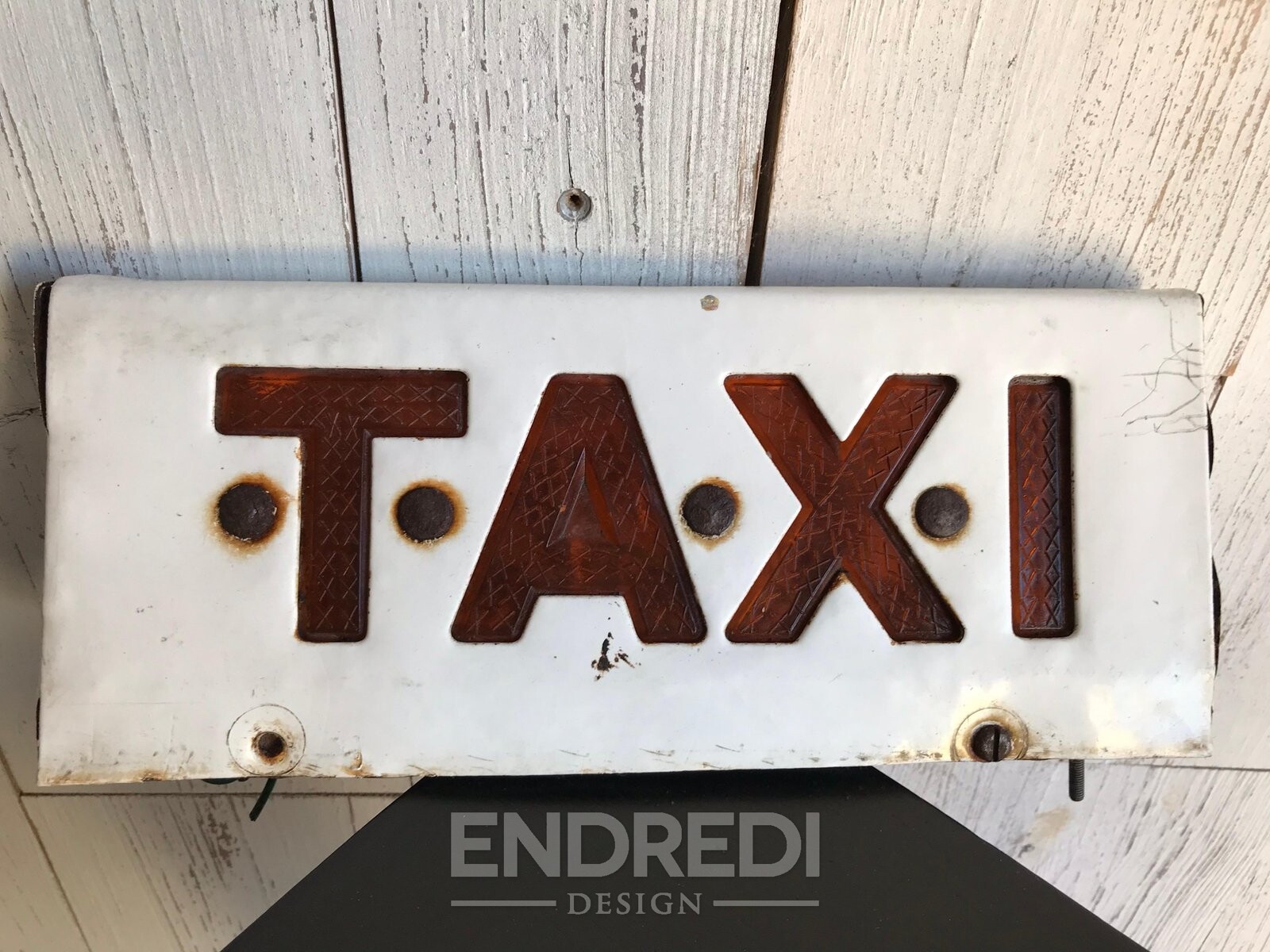 Vintage Taxi Sign, 1970-as évek - Image 3
