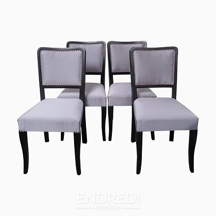 Art deco étkezőszékek, 4 darabos szett