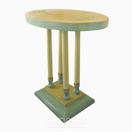 Art deco kézzel festett kisasztal, 1930-as évek