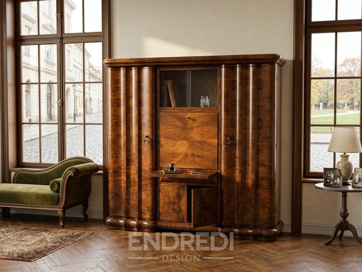 Art deco dió vitrines szekrény - Image 3