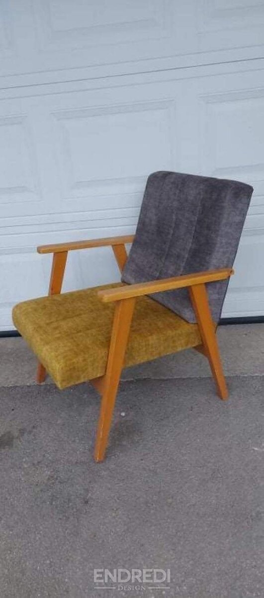 Mid-century karosszék, 1960-as évek, 2 darabos szett - Image 2
