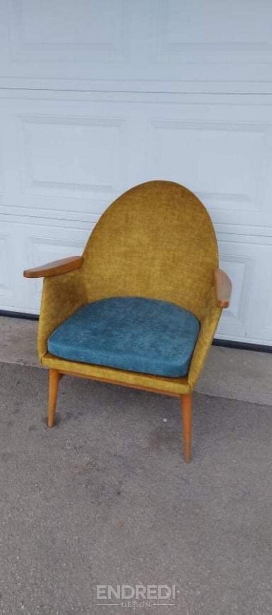 Mid-century karosszék, 1960-as évek, 2 darabos szett - Image 2