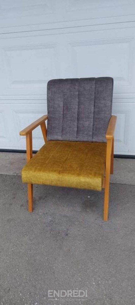 Mid-century karosszék, 1960-as évek, 2 darabos szett - Image 4