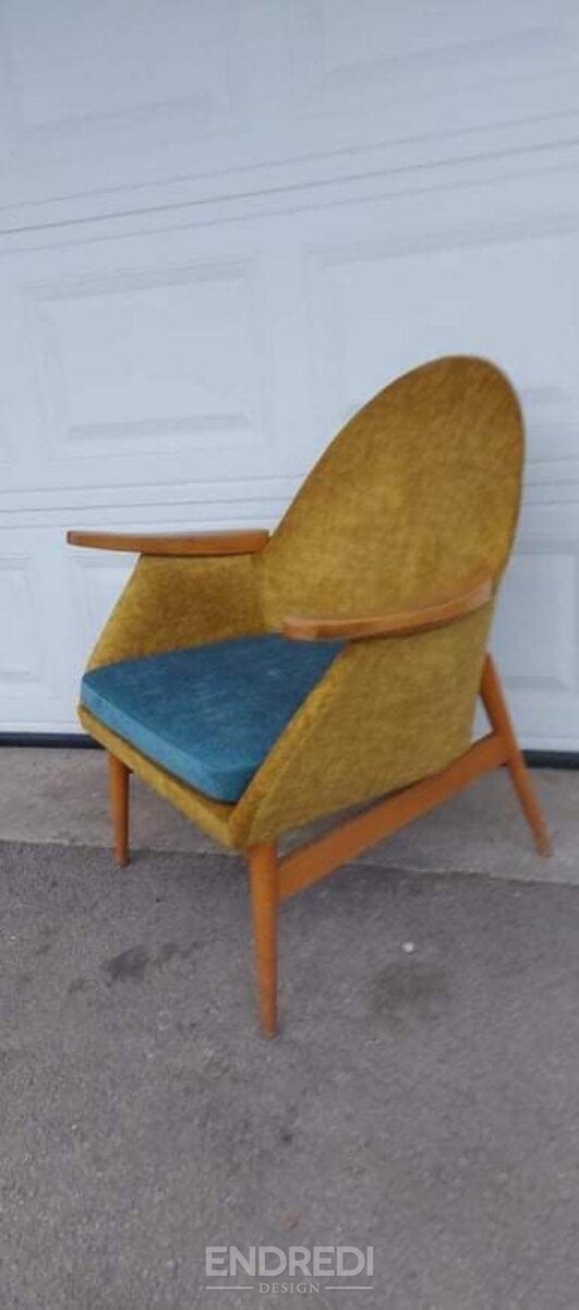 Mid-century karosszék, 1960-as évek, 2 darabos szett - Image 4