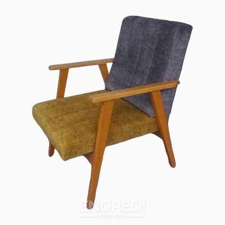 Mid-century karosszék, 1960-as évek, 2 darabos szett