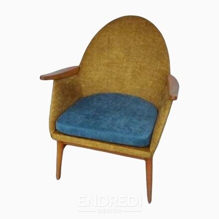 Mid-century karosszék, 1960-as évek, 2 darabos szett