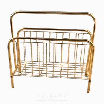 Mid-century réz újságtartó