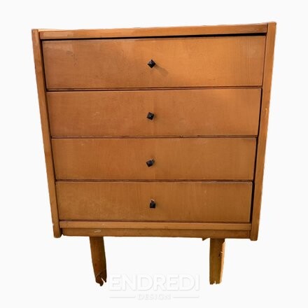 Mid-century láda fiókokkal, 1960-as évek