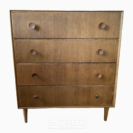 Mid-century láda fiókokkal — Meredew, 1960-as évek