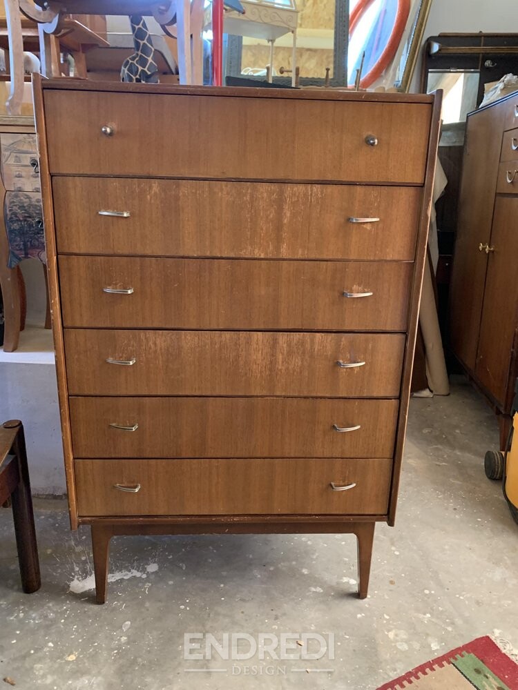 Mid-century láda fiókokkal — Wiliam Lawrence Notingham, 1960-as évek - Image 8