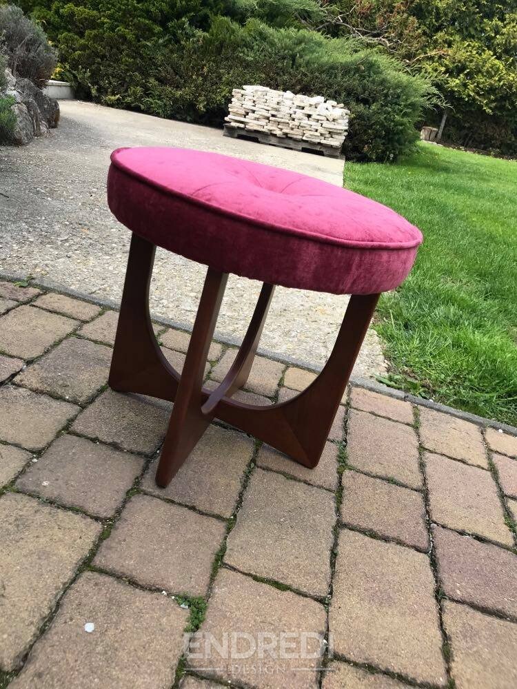 Mid-century dán felújított teak puff — G-Plan, 1960-as évek - Image 5