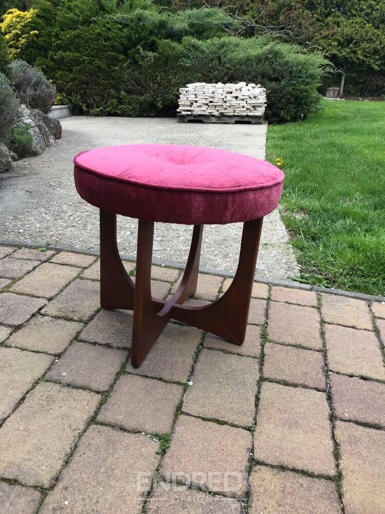 Mid-century dán felújított teak puff — G-Plan, 1960-as évek - Image 7