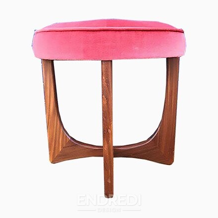 Mid-century dán teak puff — Kofod Larsen — G Plan, 1960-as évek