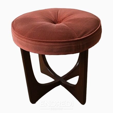 Mid-century dán teak puff — G-Plan, 1960-as évek