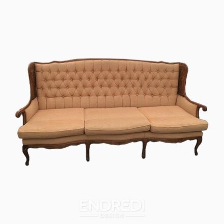 Mid-century olasz bársony kanapé stílusú Paolo Buffa, 1950-as évek