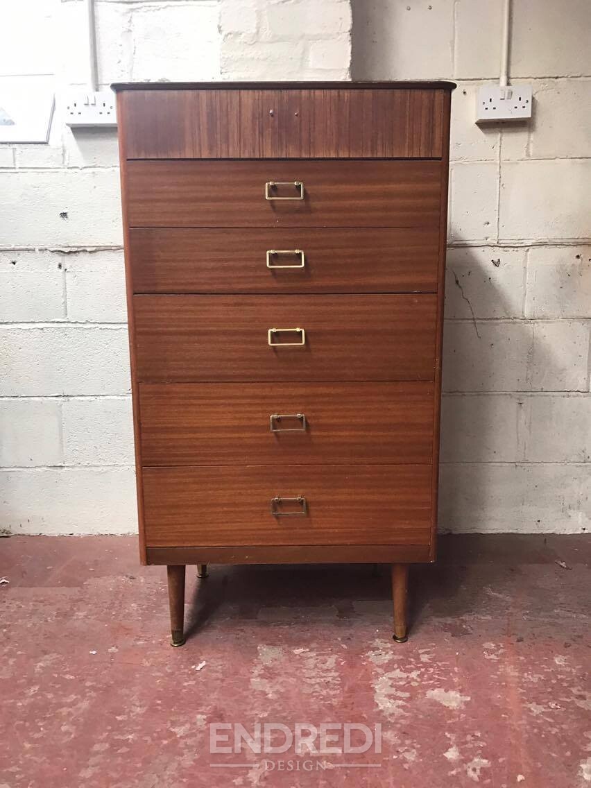 Mid-century teak láda fiókokkal — Austinsuite, 1960-as évek - Image 3