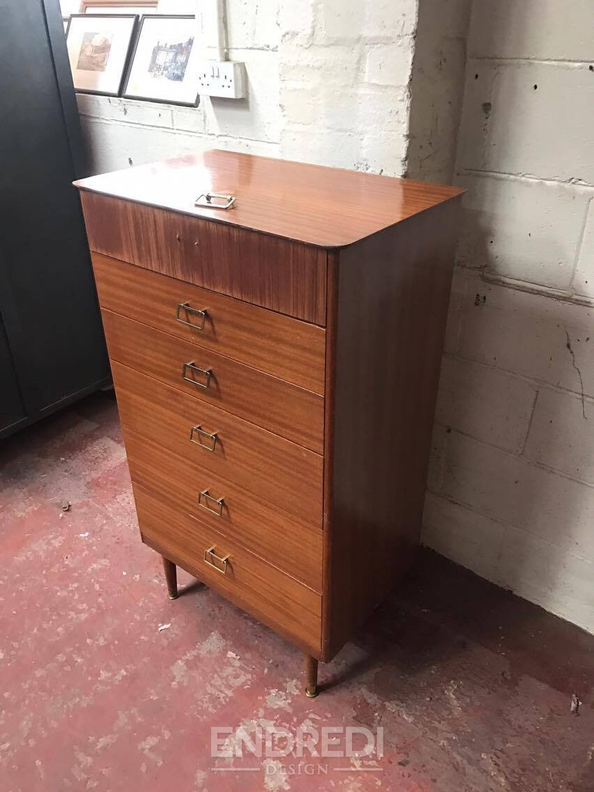 Mid-century teak láda fiókokkal — Austinsuite, 1960-as évek - Image 4