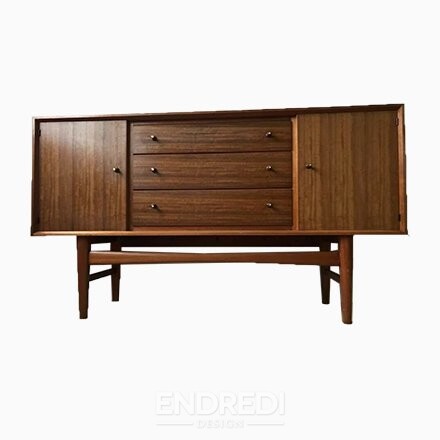 Mid-century teak tálalószekrény — Gordon Russell Broadway, 1950-as évek
