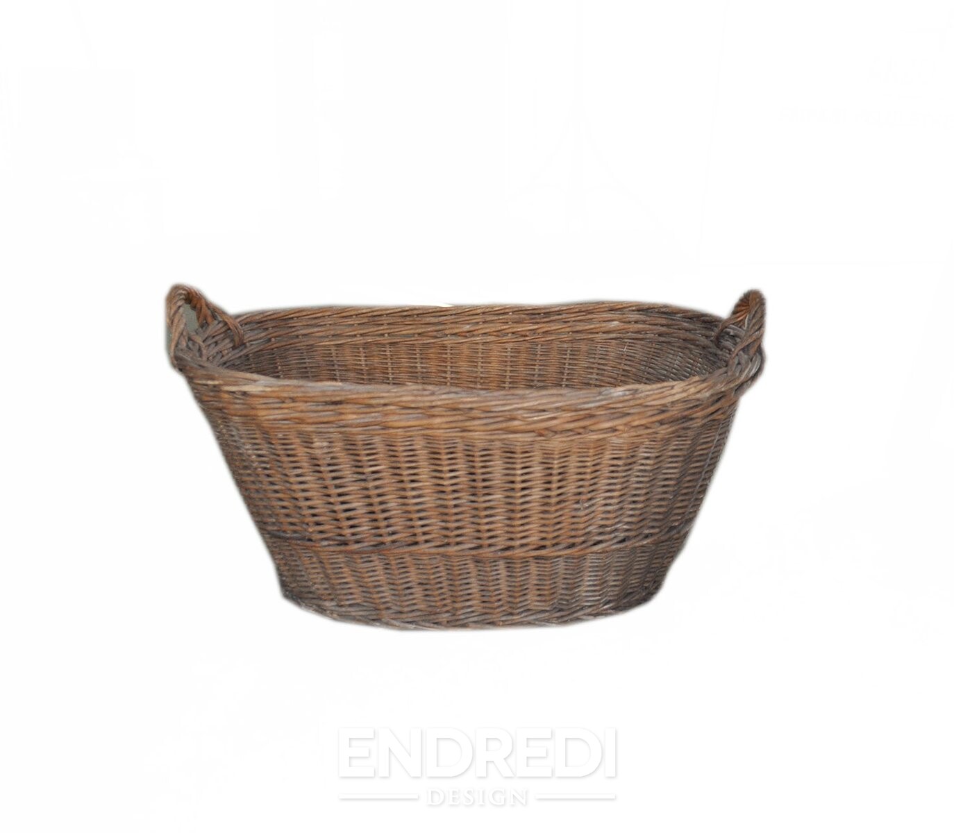 Rusztikus fa kosár, 1940-as évek - Image 2