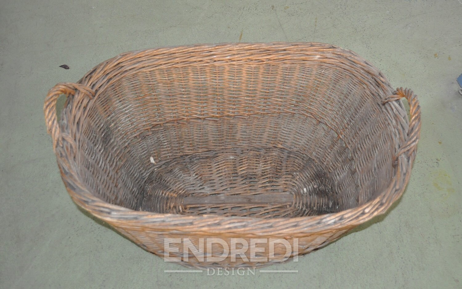 Rusztikus fa kosár, 1940-as évek - Image 4
