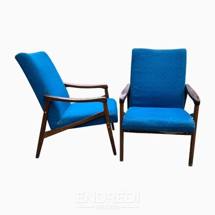 Szett: mid-century karosszék — Jiroutek — Interier Praha, 1960-as évek