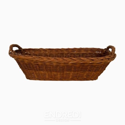 Vintage bagett fonott kosár