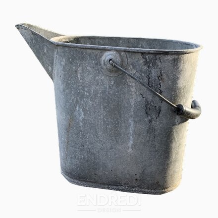Vintage horganyzott cink tál, 1950-as évek