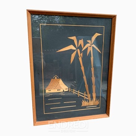 Vintage magyar kézzel készített kép