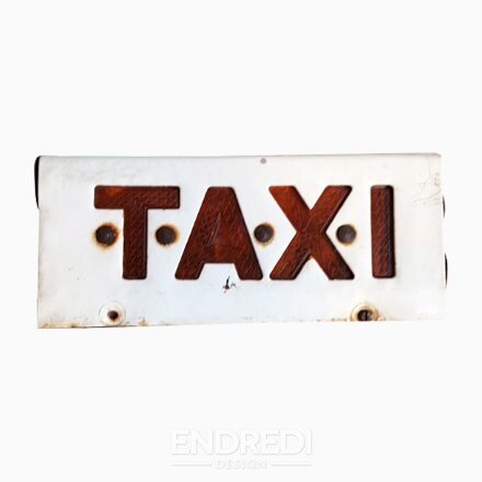Vintage Taxi Sign, 1970-as évek
